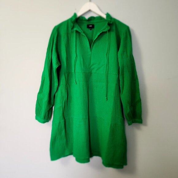 LINE THE LABEL | 100% Cotton Textured Tunic Dress - Picture 3 of 10